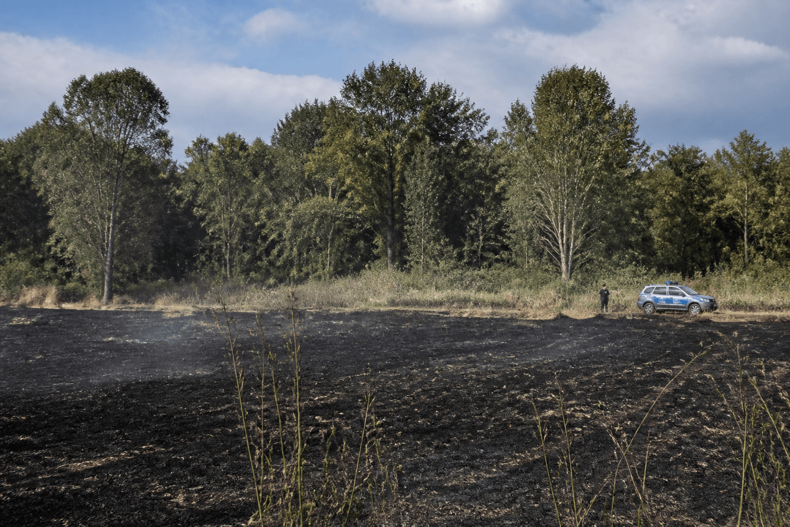 Incendio boschivo nel Reatino, denunciato un uomo a Cantalice