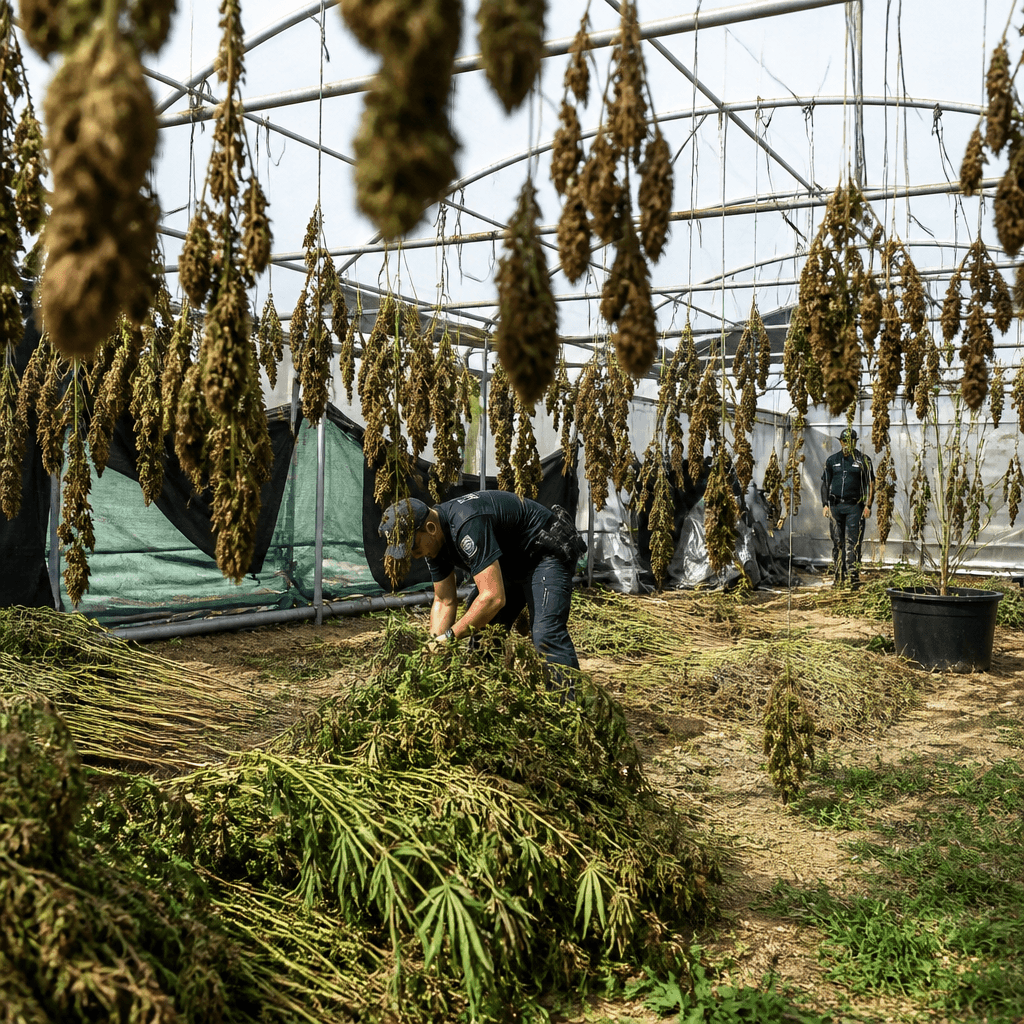 Cumiana, maxi piantagione di marijuana: 7 arresti nel Torinese