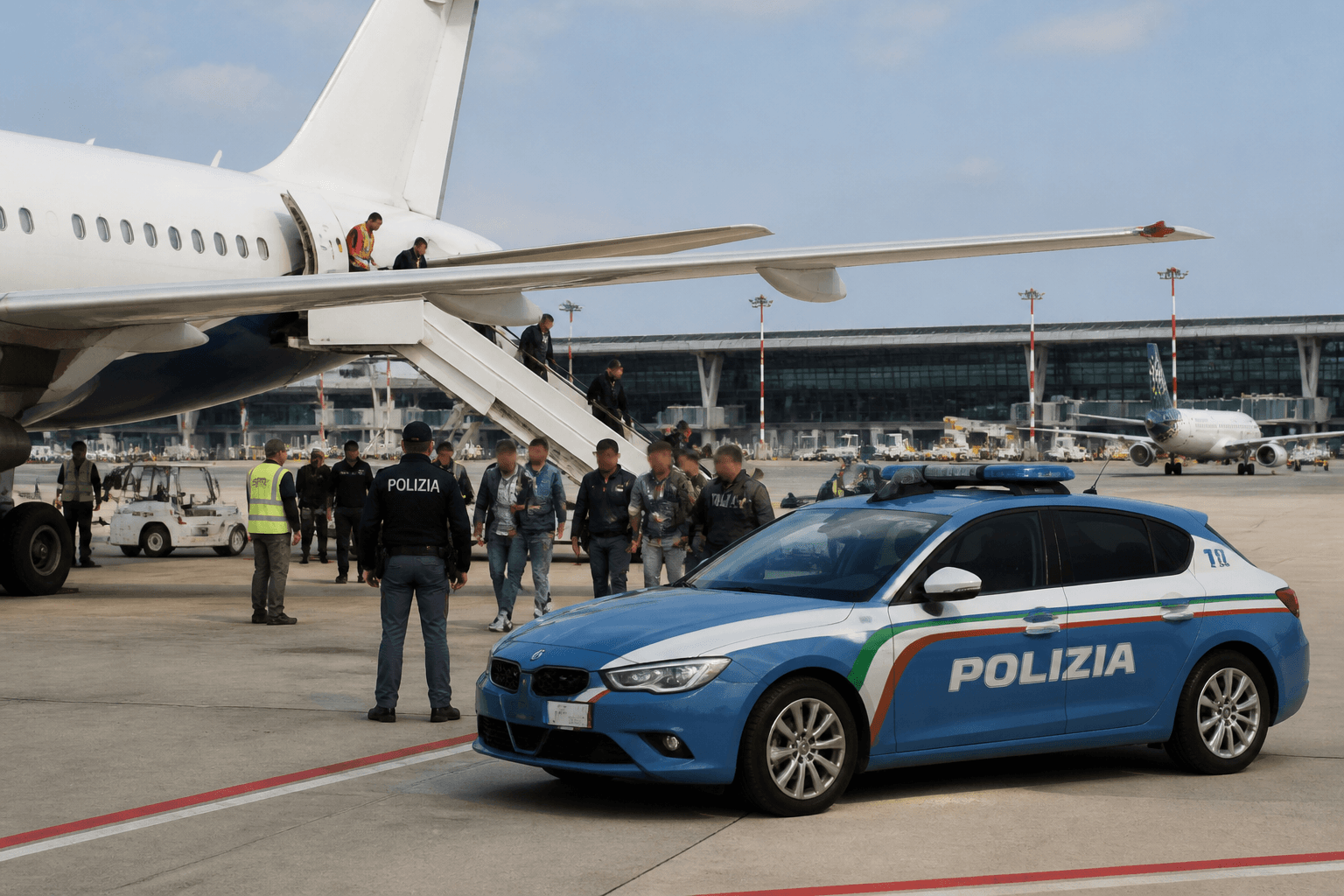 Rimpatri, volo charter da Malpensa e Fiumicino: 23 espulsi